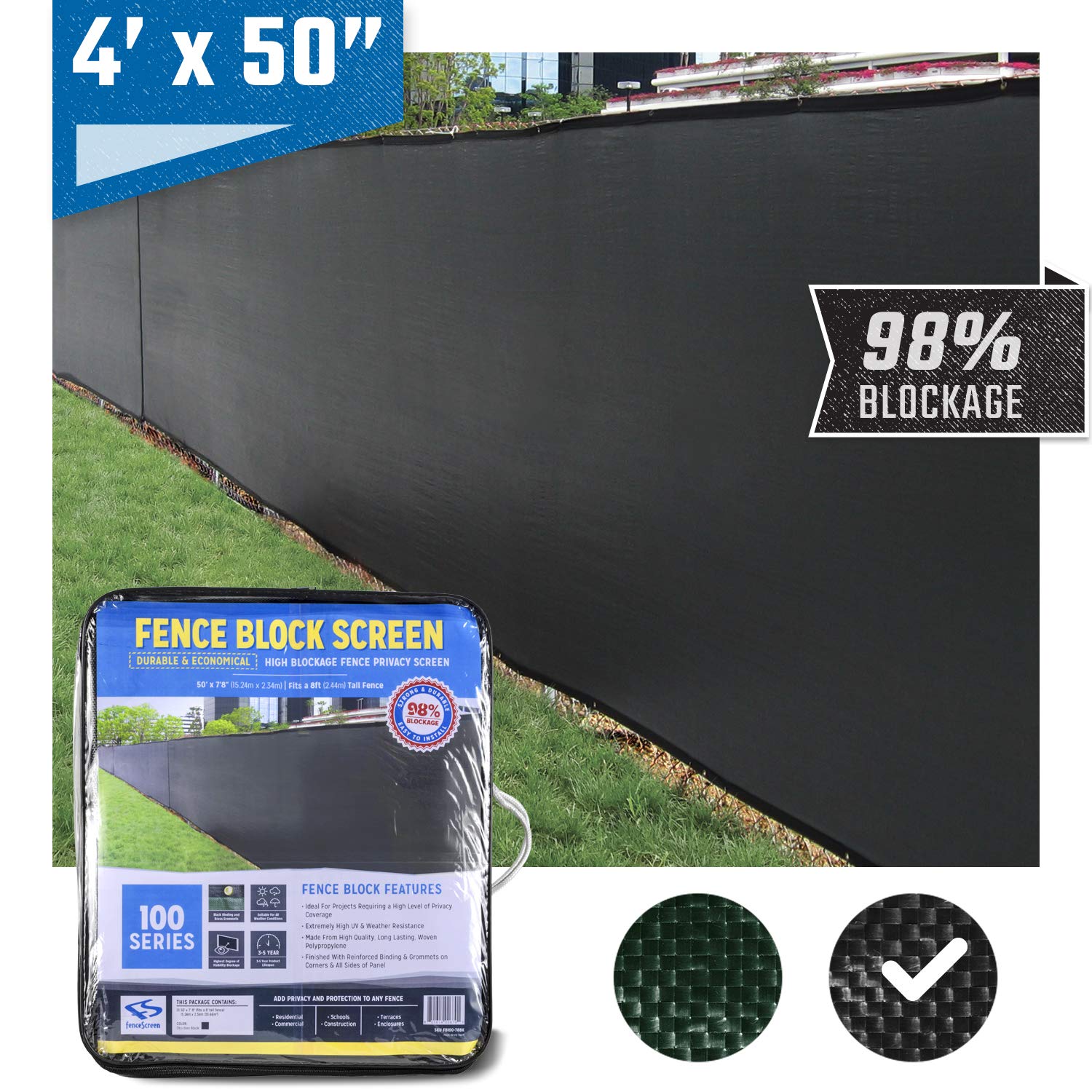 Fencescreen 4ft X 50ft Black Fence Privacy Screen Extreme 98 Blockage Windscreen Mesh Fence Cover Buy Online In Antigua And Barbuda At Antigua Desertcart Com Productid 40504496 Fencescreen 4ft X 50ft Black Fence Privacy Screen Extreme 98 Blockage Windscreen Mesh Fence Cover Buy Online In Antigua And Barbuda At Antigua Desertcart Com Productid 40504496