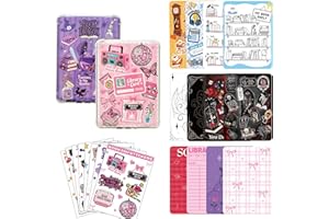 14PCS Inserts +50pcs stickers for E-Reader Clear Case Compatible with 6" Kindle (2024 & 2022, 11th Gen) decorating decor acce