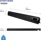 Devola DVRH1800B Smart Electric Infrared Patio Heater 1800W Black view 4
