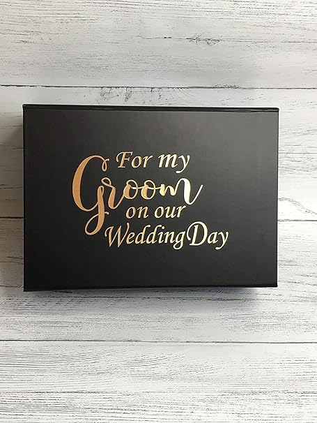 gift box for husband on wedding day