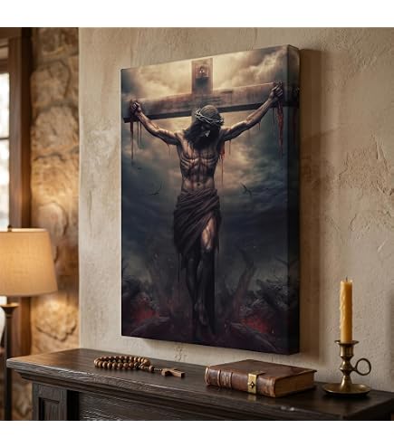Amazon.com: Crucifixion Corpus Hypercubus Jesus Cross Poster