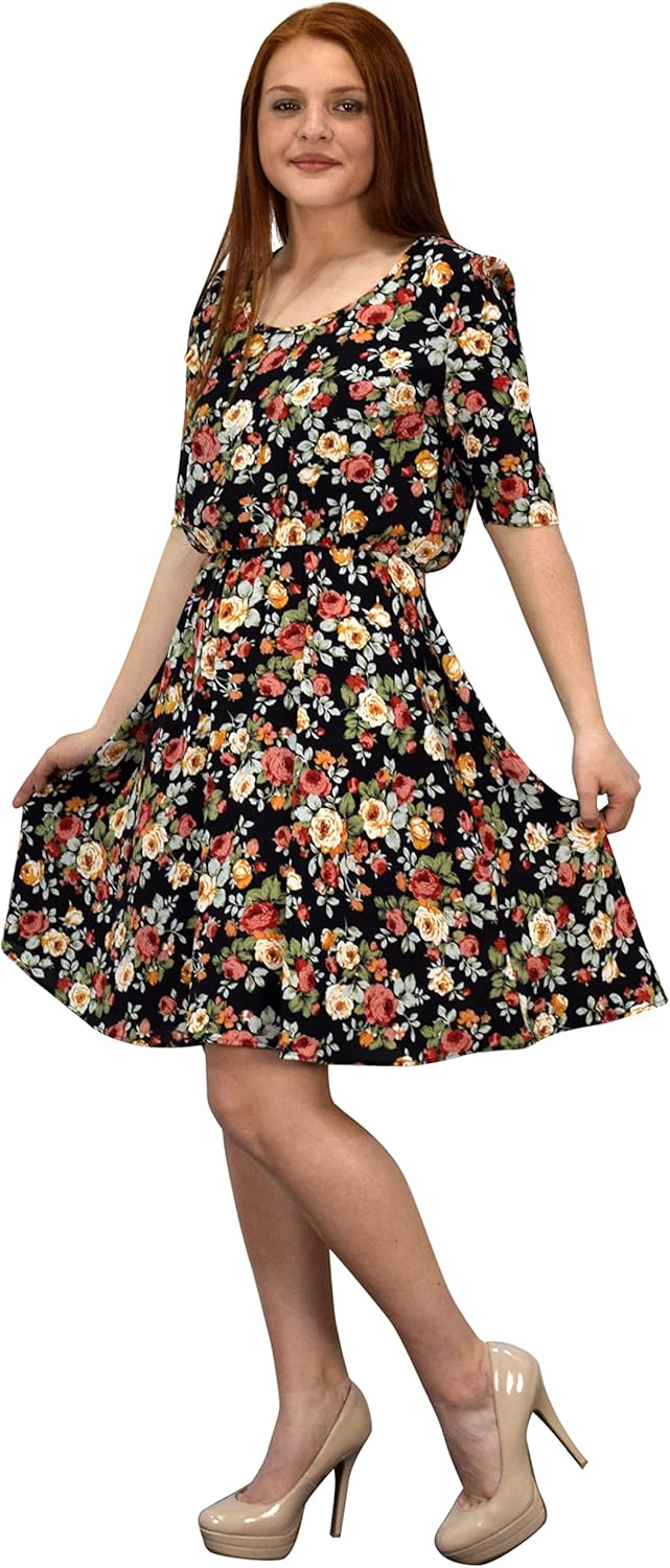 rose skater dress