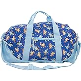 Bluey Duffle Bag, 16” Travel Sleepover Bag for Girls & Boys, Kids Weekender Bag, Blue