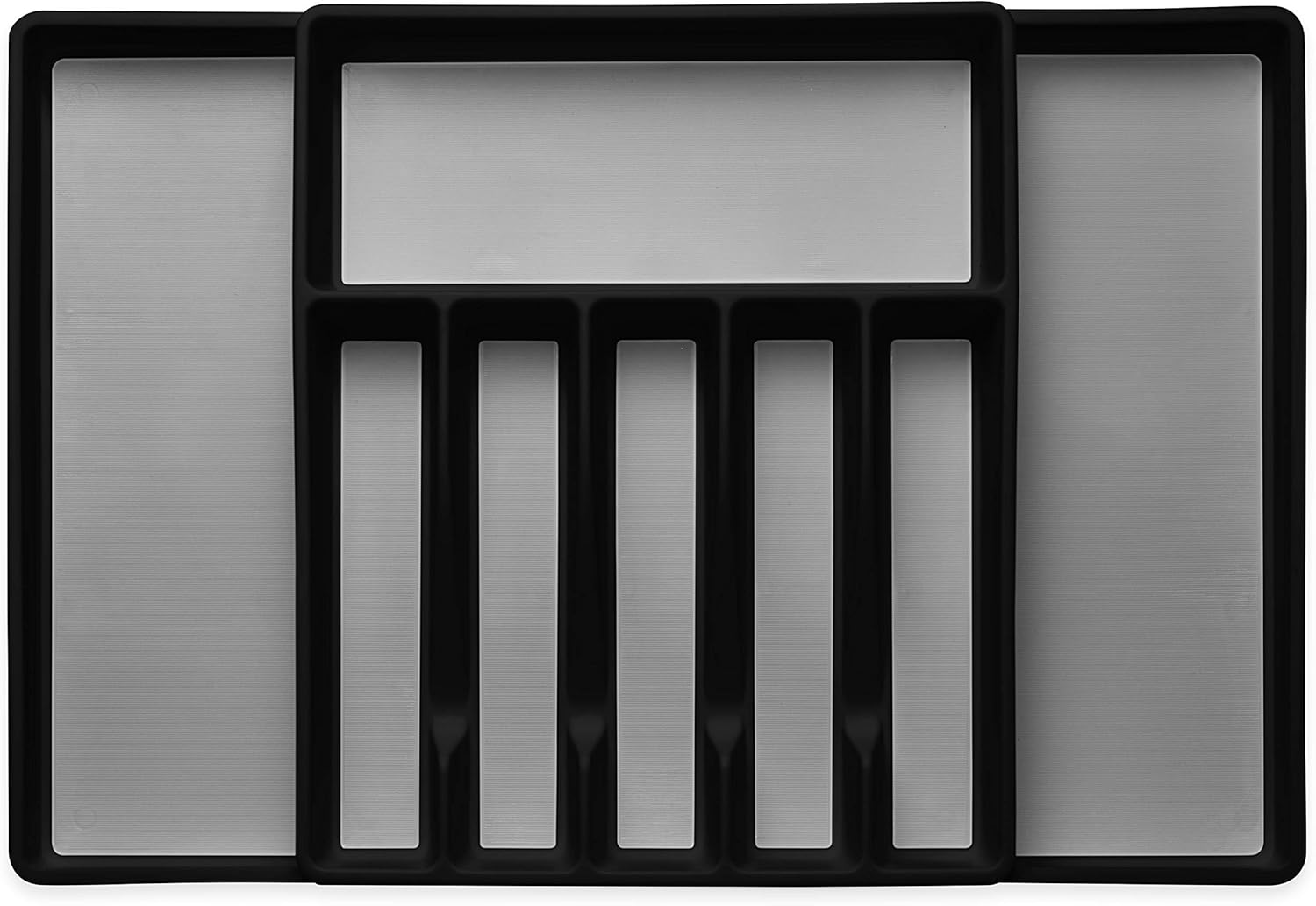 Expandable Cutlery Drawer Organizer, Flatware Drawer Tray for Silverware, Serving Utensils, Multi-Purpose Storage for Kitchen, Office, Bathroom Supplies -