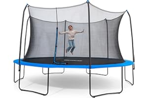 Bestway Xtreme Air 10FT 12FT 15FT Outdoor Trampoline for Kids and Adults, No-Gap Security Enclosure Net, Foam-Padded Poles, Fast & Easy Assembly, ASTM Approved, 2-Year Warranty