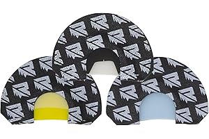 RIVEN Elk Diaphragm Calls for Hunting & Calling | Perfect Mouth Call for a Variety of Cow, Calf, & Bull Sounds | Origin Series Combo Pack | Single Lady | Stratum | Black Ice | Carrying Case Included