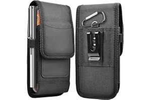 Takfox Phone Holster for Samsung Galaxy S25 FE S24 Ultra 5G S23 Plus S22 S21 S20 Note 20 A16 A15 A14 A26 A36 A56 A35 A17,Moto G 5G 2025 Nylon Cell Phone Pouch Belt Holder Case with Clip for Men Women