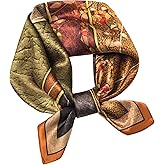 100% Mulberry Silk Scarf 25.6"x25.6" Square Women Neckerchief Headscarf - Lightweight Neck Scarf Gift Packed