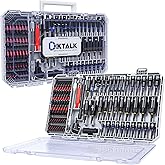 86-Piece Magnetic Impact Nut Driver Set&Bit Set, SAE&Metric, Nut Drivers(32pcs), S2 Steel Bits(45pcs), Ratchet Wrench,Ball-Head Adapters,Quick-Release Bars,Universal Socket,Flexible Shaft,Angle Driver