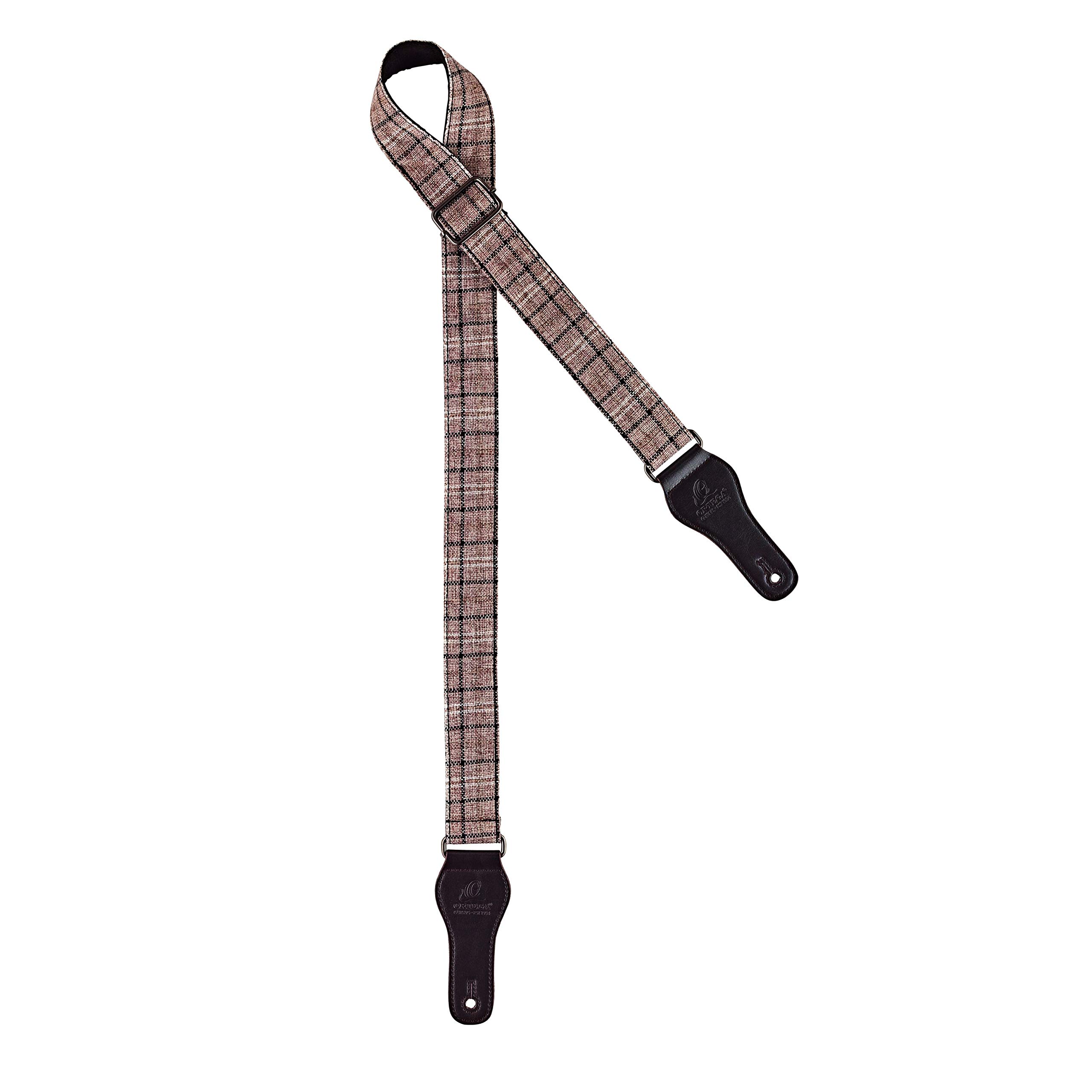 Ortega Guitars Adjustable Ukulele Strap – Highland Series – Cotton, Scottish Bright (OCS-150U)