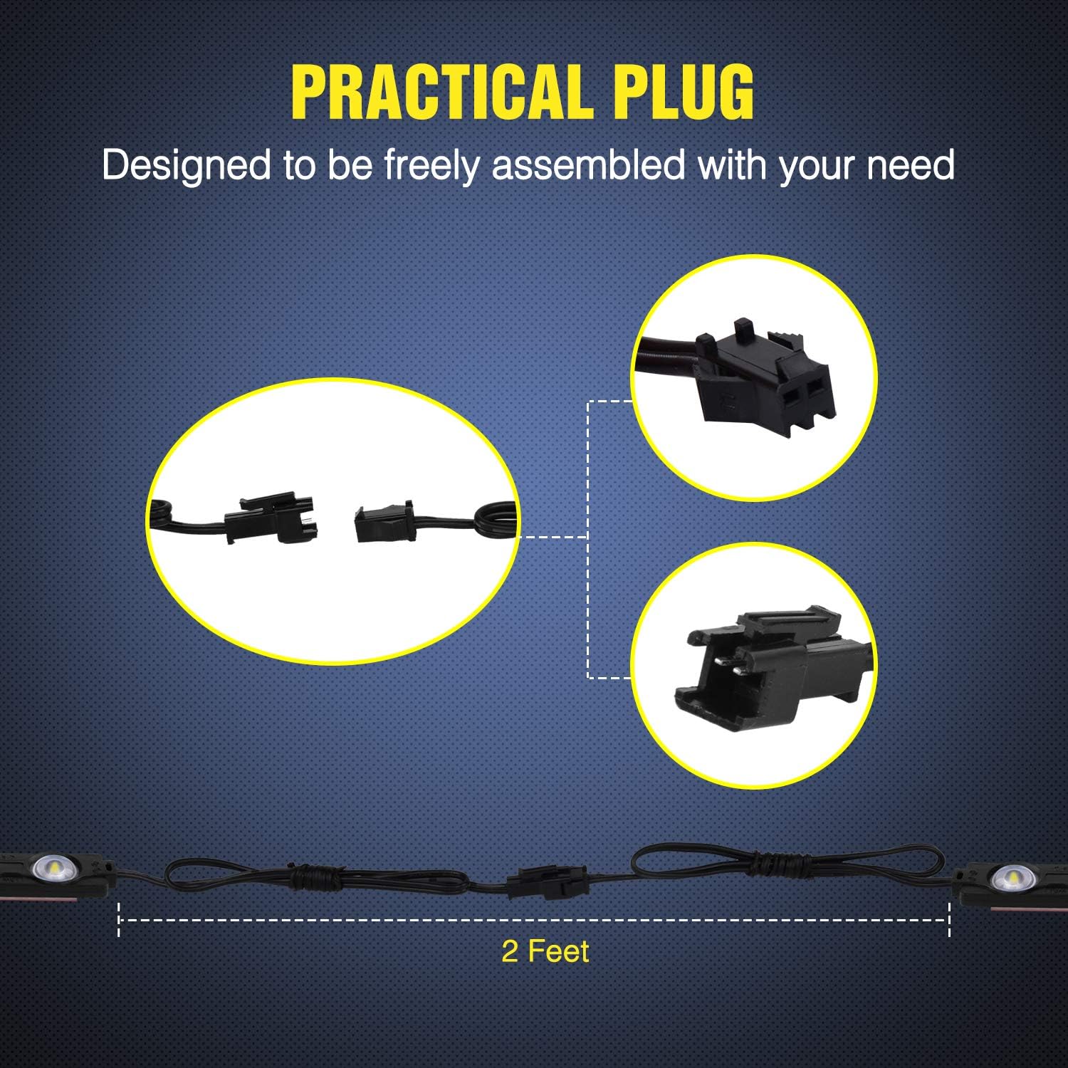 Nilight 8PCS 24LED Rock Light for Cargo Truck Pickup Bed Off Road Under Car Side Marker LED Rock Lighting Kit w/Switch White, 2 Years Warranty: Automotive