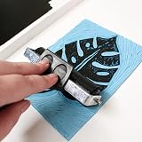 Artway 15cm Rubber Brayer Roller - Black Lino Printing Tool view 8