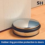 Select Hardware Door Weight Heavy-Duty Door Stop Polished Chrome 10cm 1.2kg view 3