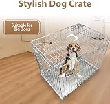 Ellie-Bo Silver Standard XL 42-Inch Folding 2-Door Dog Cage Crate view 2