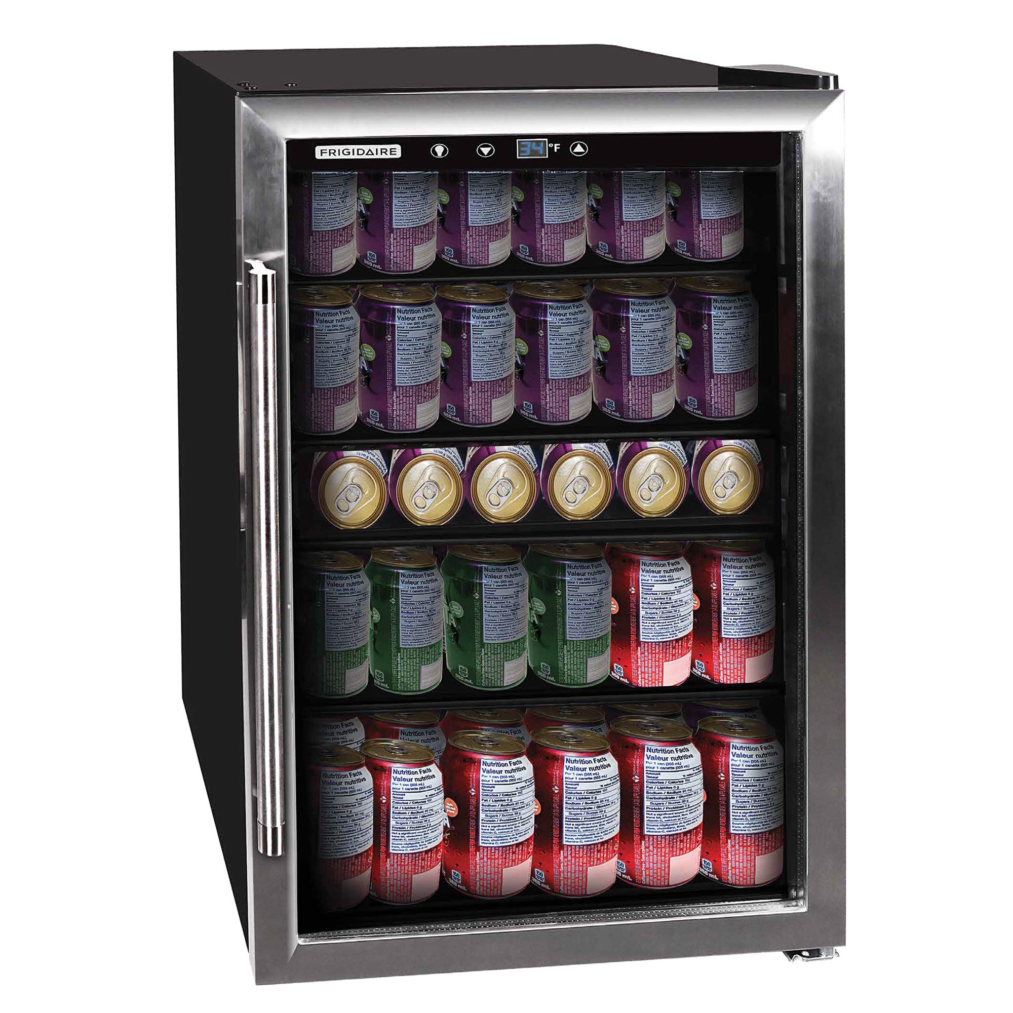 Frigidaire EFMIS155 Beverage Center-126 Cans-Full Stainless Steel, 126-CAN
