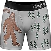 Crazy Dog T-Shirts Funnys Boxers for Dad Fathers Day Briefs Graphic Novelty Underwear for Dad