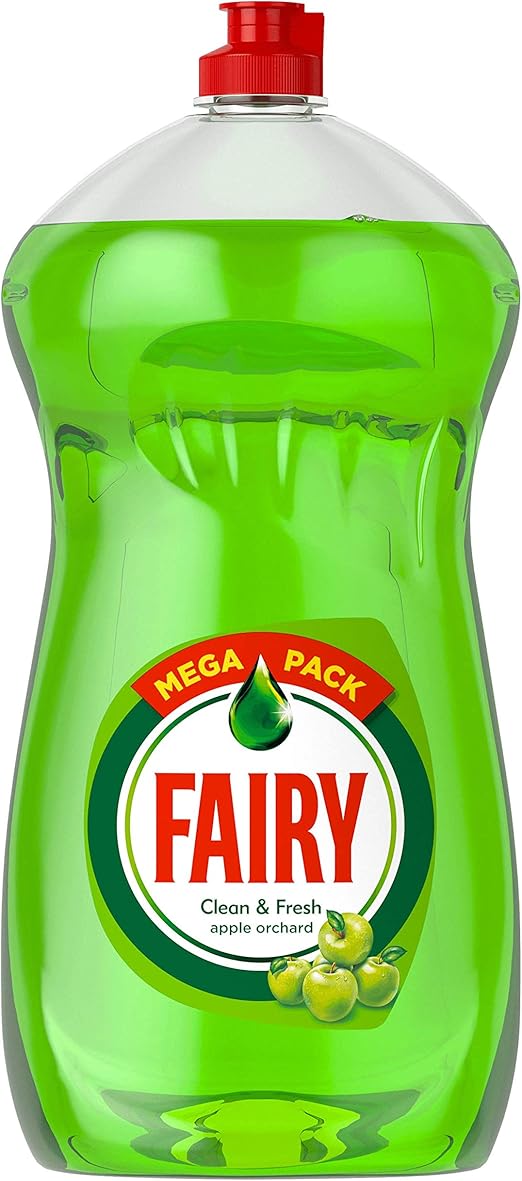 Fairy Clean and Fresh Washing Up Liquid 1410 ml, Apple Orchard, Pack of