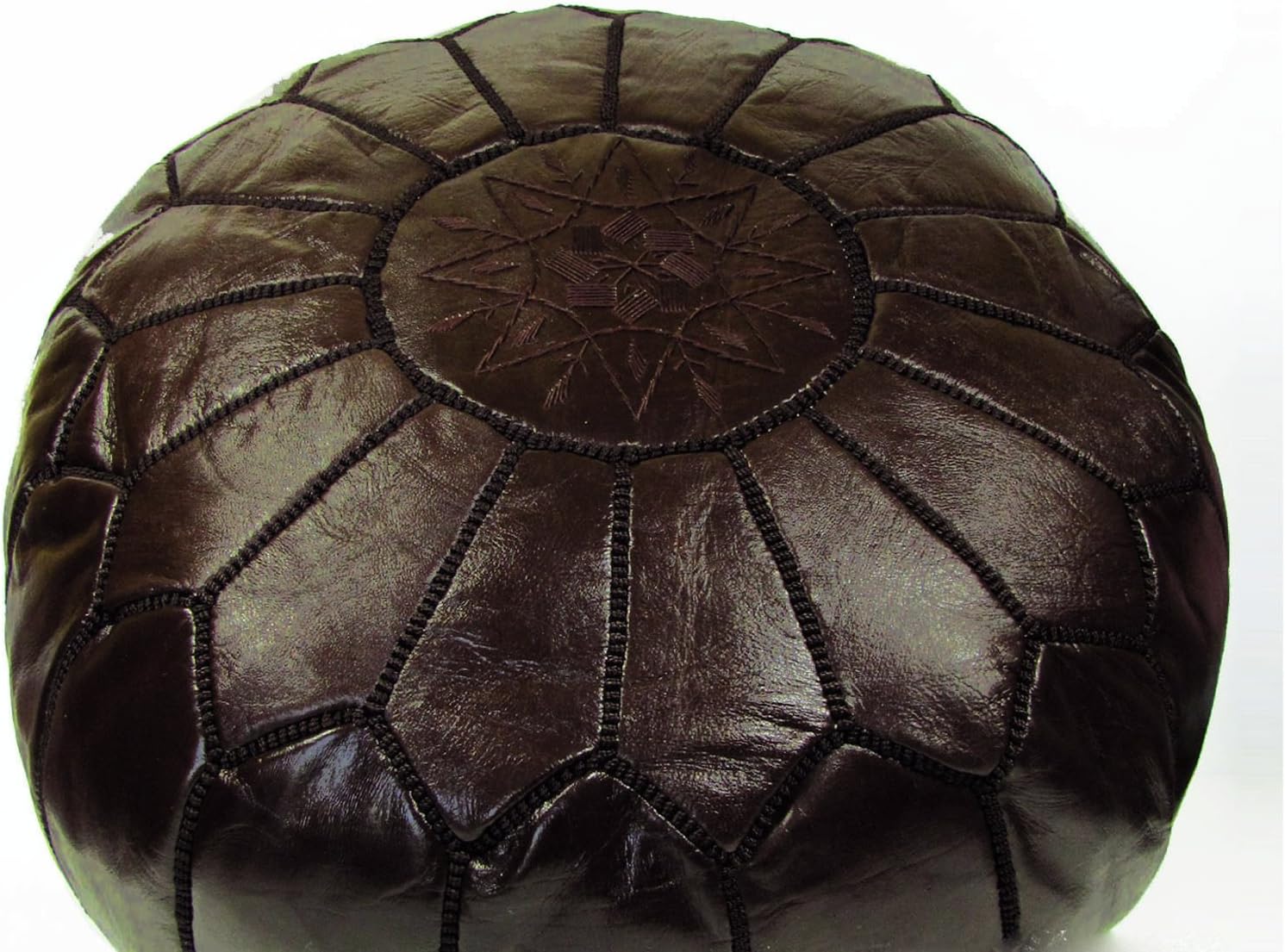 moroccan leather pouf new Design Pouffe, Ottoman, Poof Black
