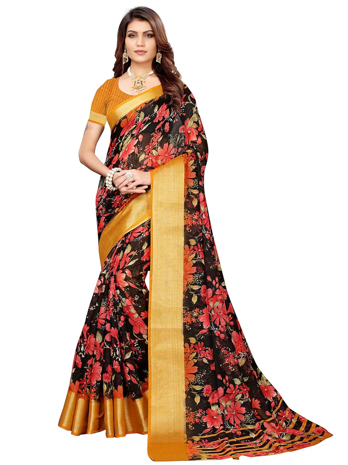 linen sarees below 1500