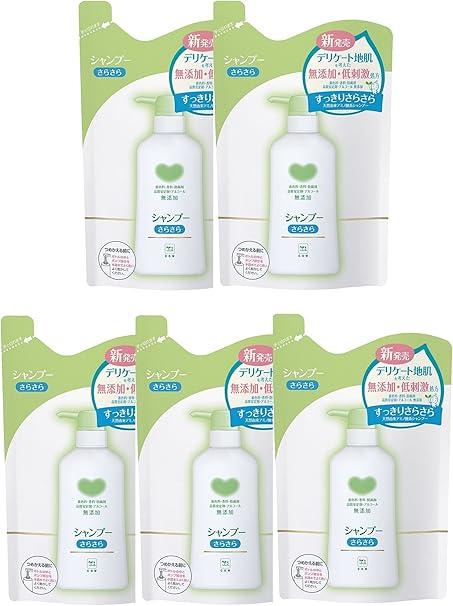 Amazon まとめ買い カウブランド 無添加シャンプー さらさら 詰替用 380ml 5個 カウブランド シャンプー 通販