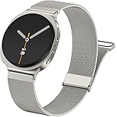 GEAK Metal Bands Compatible with Galaxy Watch 8 Band 40mm 44mm/Galaxy Watch 8 Classic 46mm, Stainless Steel Milanese Mesh Loop Magnetic Strap for Samsung Watch 8 Bands Women Men