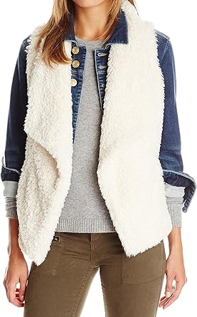 calvin klein faux fur vest