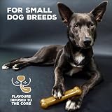 Tasty Bone Nylon Dog Chew Toy Peanut Butter Small Made in UK Indestructible view 3