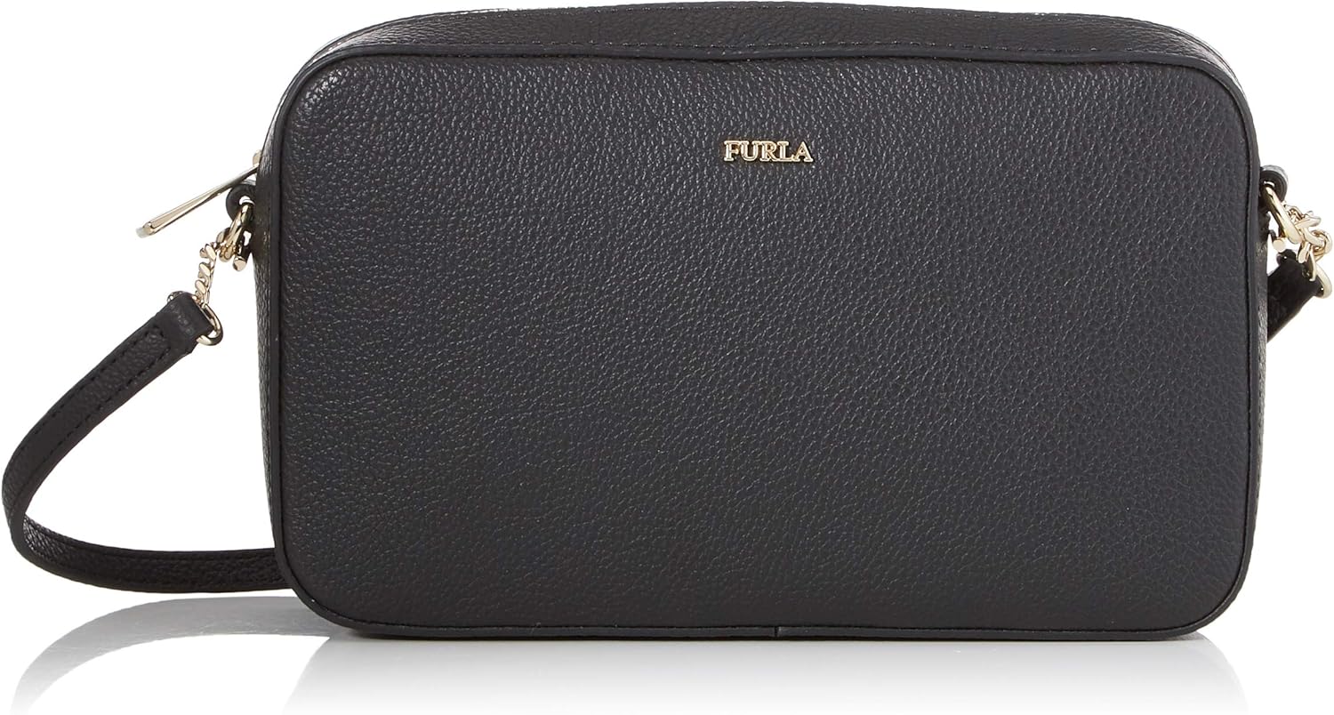 Furla Incanto M Crossbody , Bolsos bandolera Mujer, Negro (Onyx