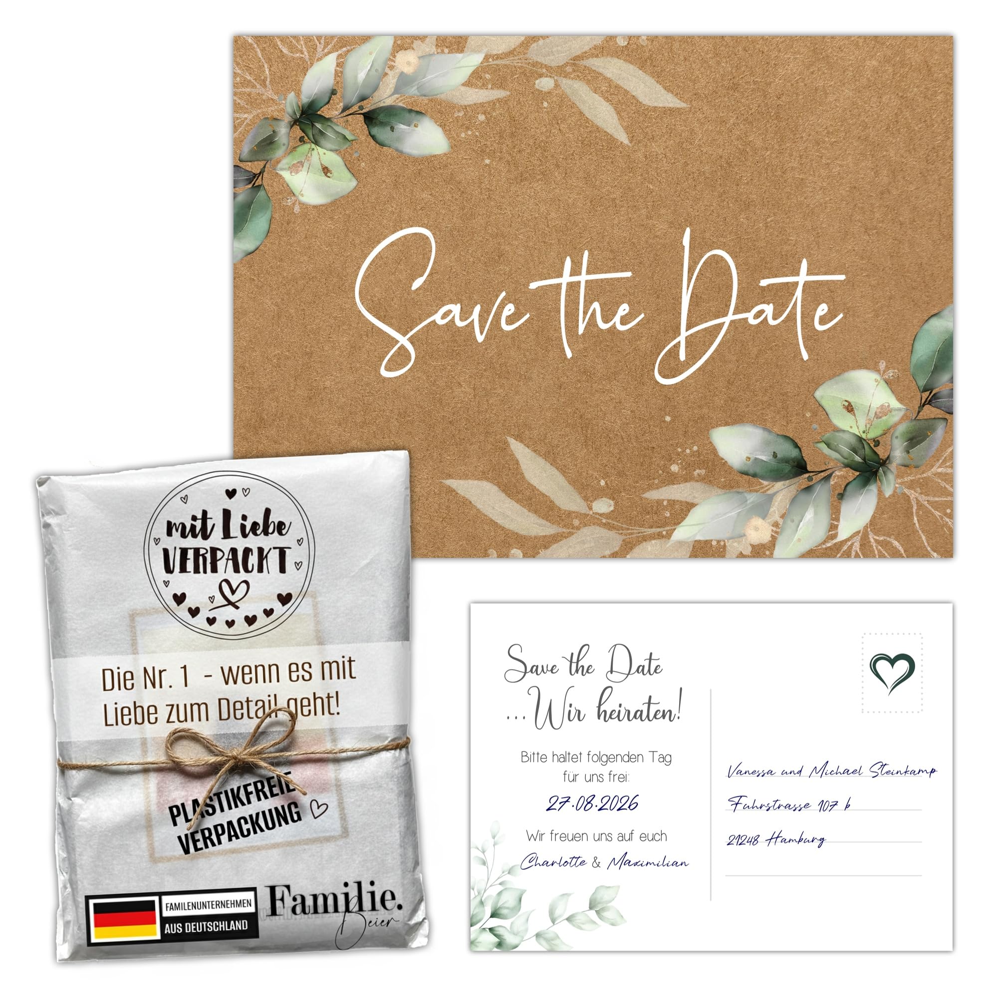Eummel 25 Magical Dave the Date Cards Wedding | We Marry Invitation | Wedding Party Postcards