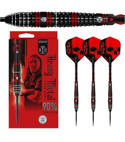 Harrows Ice Recut 21g Steel Tip Dart Set – 90% Tungsten, 3