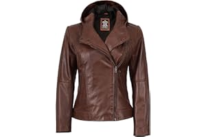Decrum Womens Leather Jacket - Real Lambskin Leather Jackets For Women