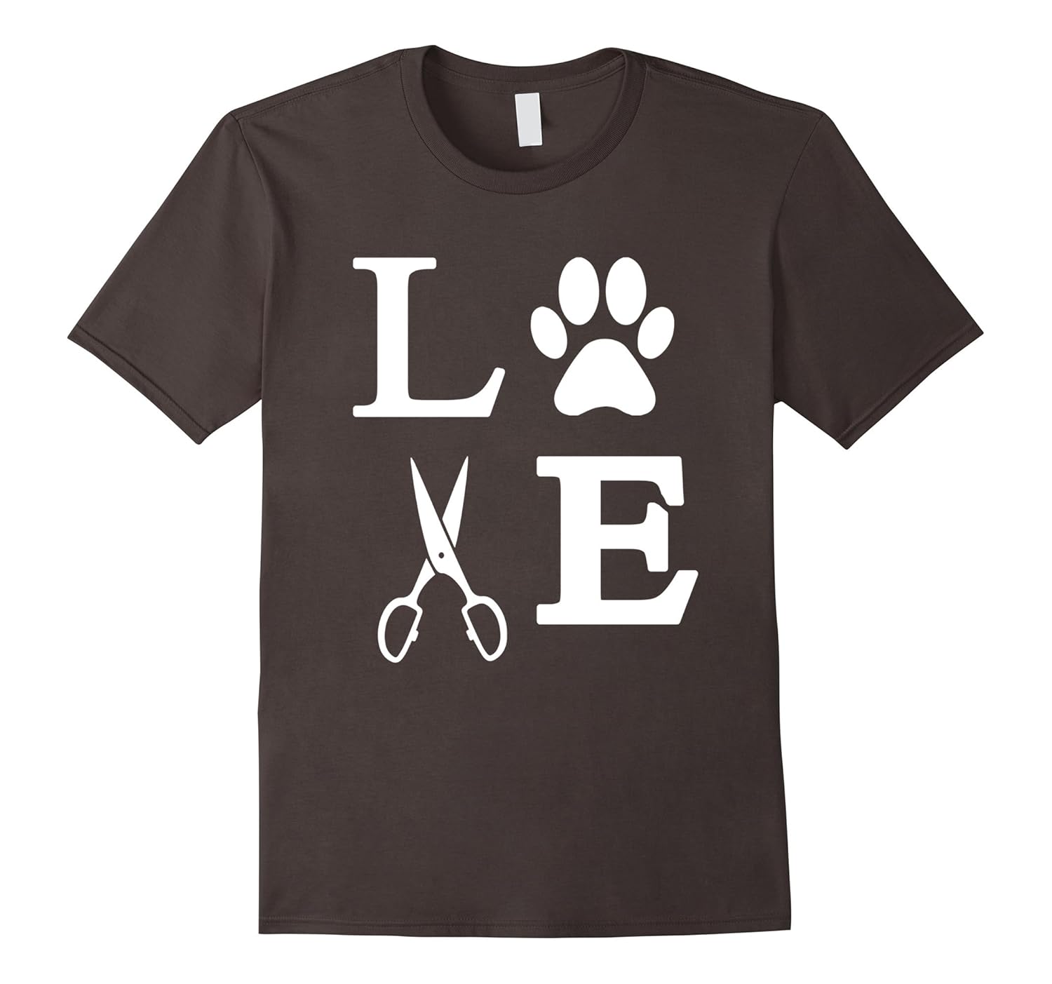 Love Dogs Dog Groomer Paw Print Grooming Cute TShirtTD Teedep
