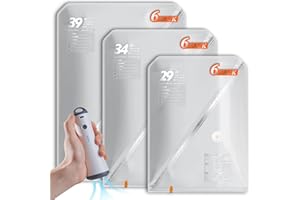 Vacbird Vacuum Seal Bags for Clothing with Rechargeable Cordless Pump, 18 Pack Vacuum Storage Space Saver Bags, Compression Packing Seasonal Storage for Clothes Bedding Blanket Pillows Comforters