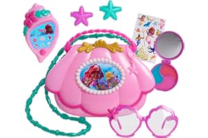 Disney Junior Ariel Mer-Mazing Bag Set, Dress Up and Pretend Play, 8-Pieces Pink Toy Purse, Kids Toys for Ages 3 Up by Just Play