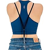 Suspenders Women, Women’s Suspenders with Hooks for Pants with Belt Loops, Under Clothes, Hidden Pant Support, Y-Back Style, Strong Hooks, Butt Lifting Undergarment, Skinny Straps, Black