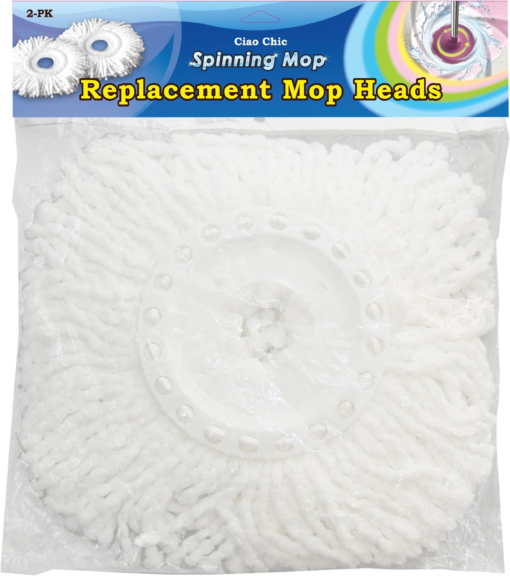 Maxpin Mop Replacement Mop Heads - 2 Pack