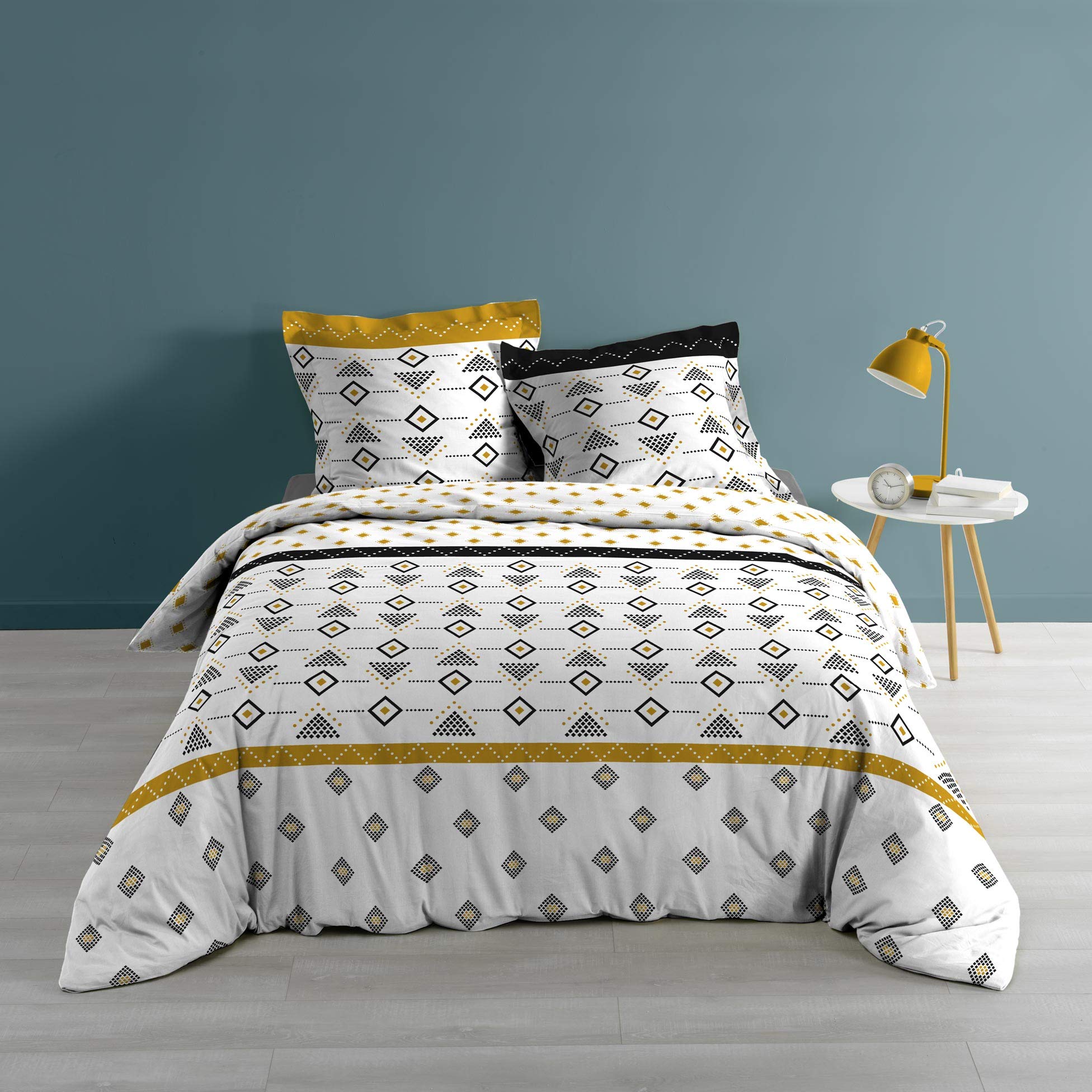 DOUCEUR D'INTERIEUR Set, Cotton, Multicolored, 260 x 240 CM