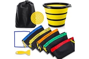 Cloudious9 Bubble Hash Cold Water Extraction Kit, 5 x 2.5 Gallon Water-Resistant Micron Bag, Extractor System for Your Hydroponic Herbal Grow