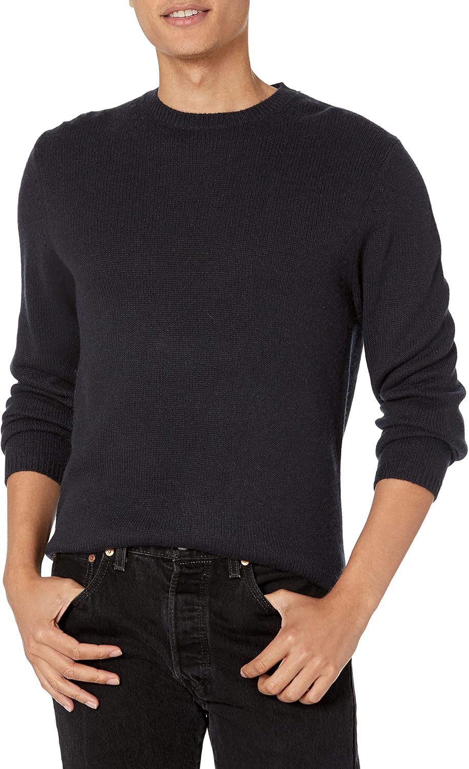 Vince Men's L/S Crew Pullover Sweater, Coastal Blue, Large Amazon.co
