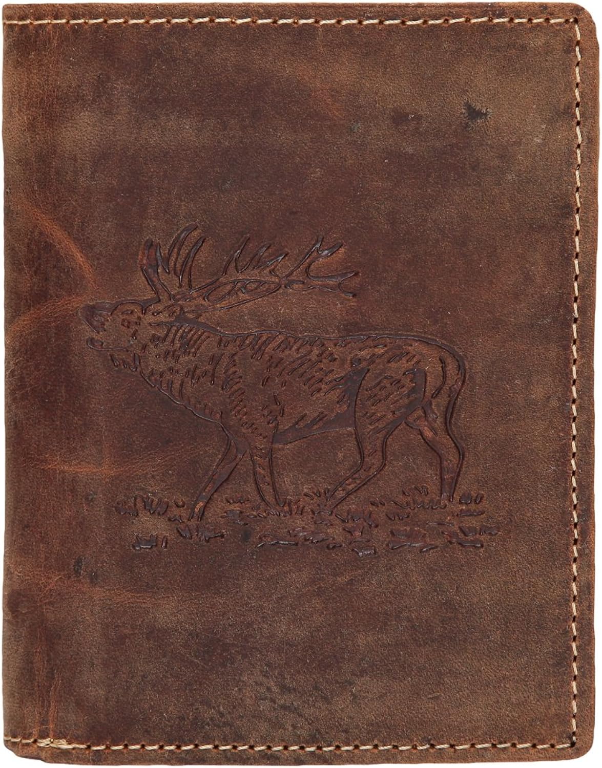 Green Burry Vintage 1701 Wallet, Brown Deer