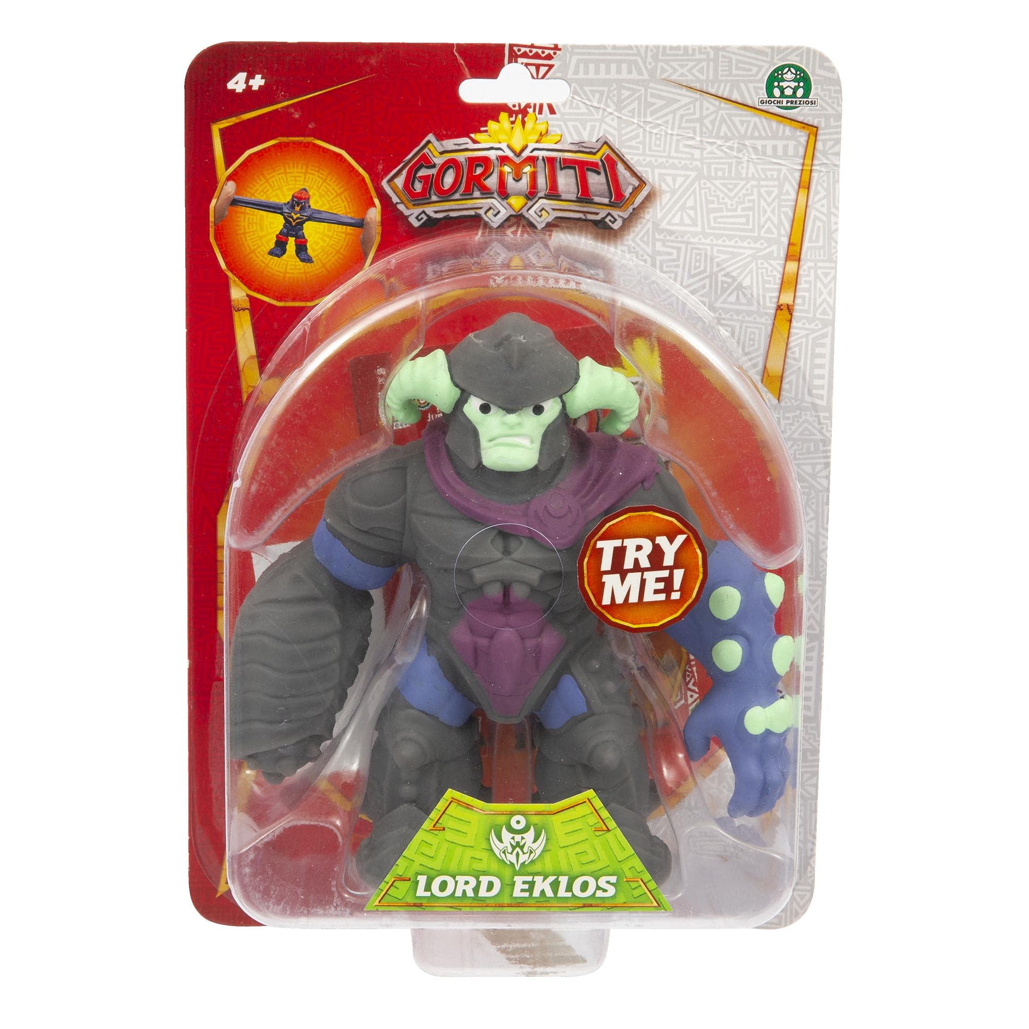 GORMITI - Extendable Characters Series 3, Lord Eklos, with Stretch Function, extendable up to 3 times their size, for Children from 4 years old, Precious Games, GRA42400, Multicolor