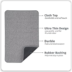 Bath Mat,Ultra Thin Bathroom Rugs,Rubber Bath Mats