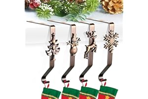 Spectabilis Christmas Stocking Holders for Mantle, Stocking Hanger for Christmas Party Decoration, Gothic Home Decor, Surprise Kids by Hanging Stockings with Gifts, More Christmas Atmosphere