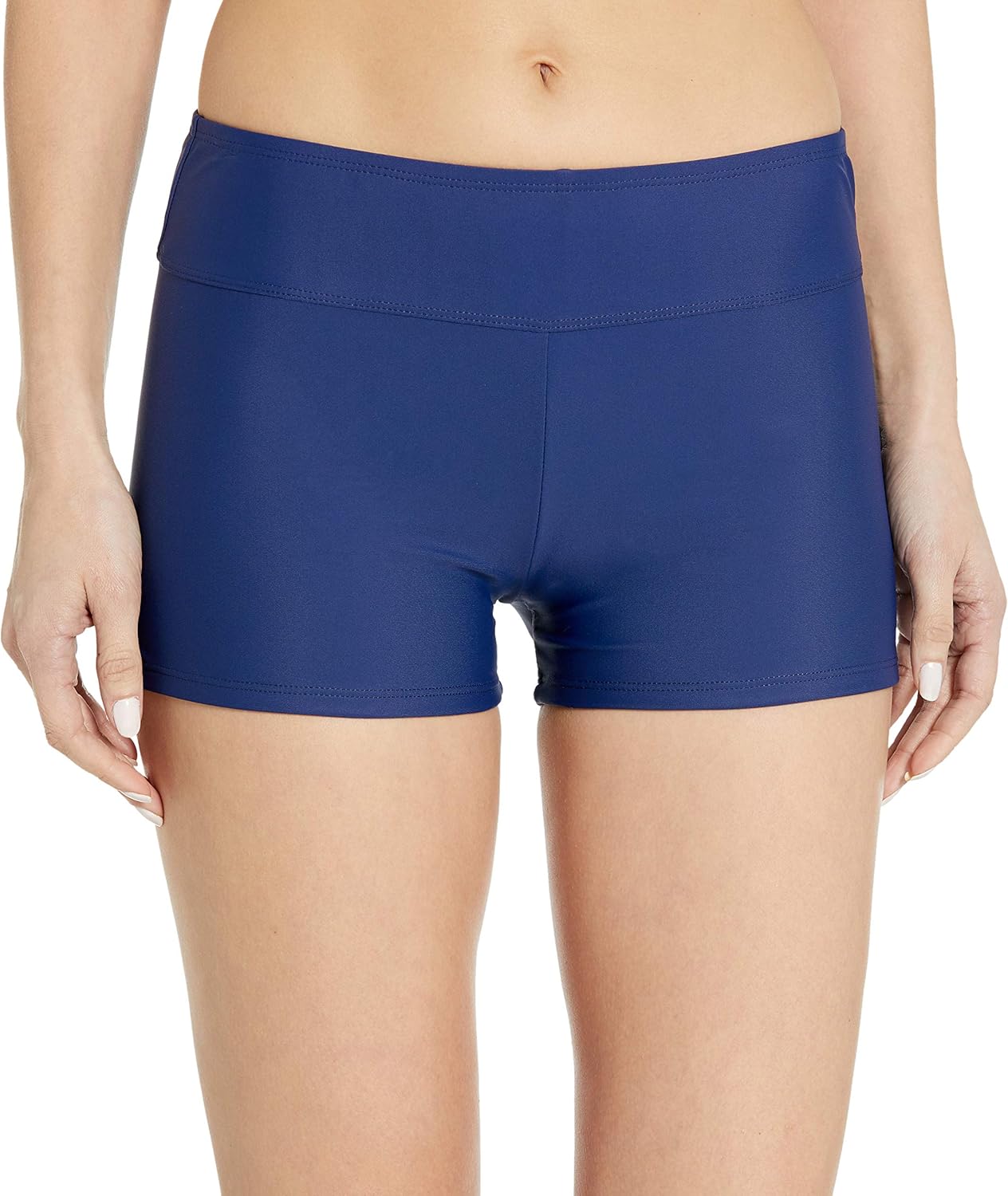 Chaps Women's Boy Short Bikini Swimsuit Bottom Clothing