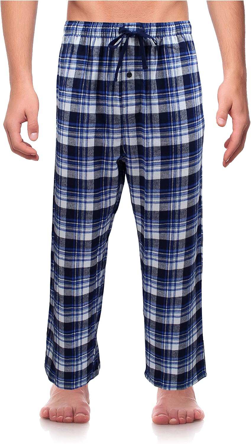 mens flannel lounge shorts