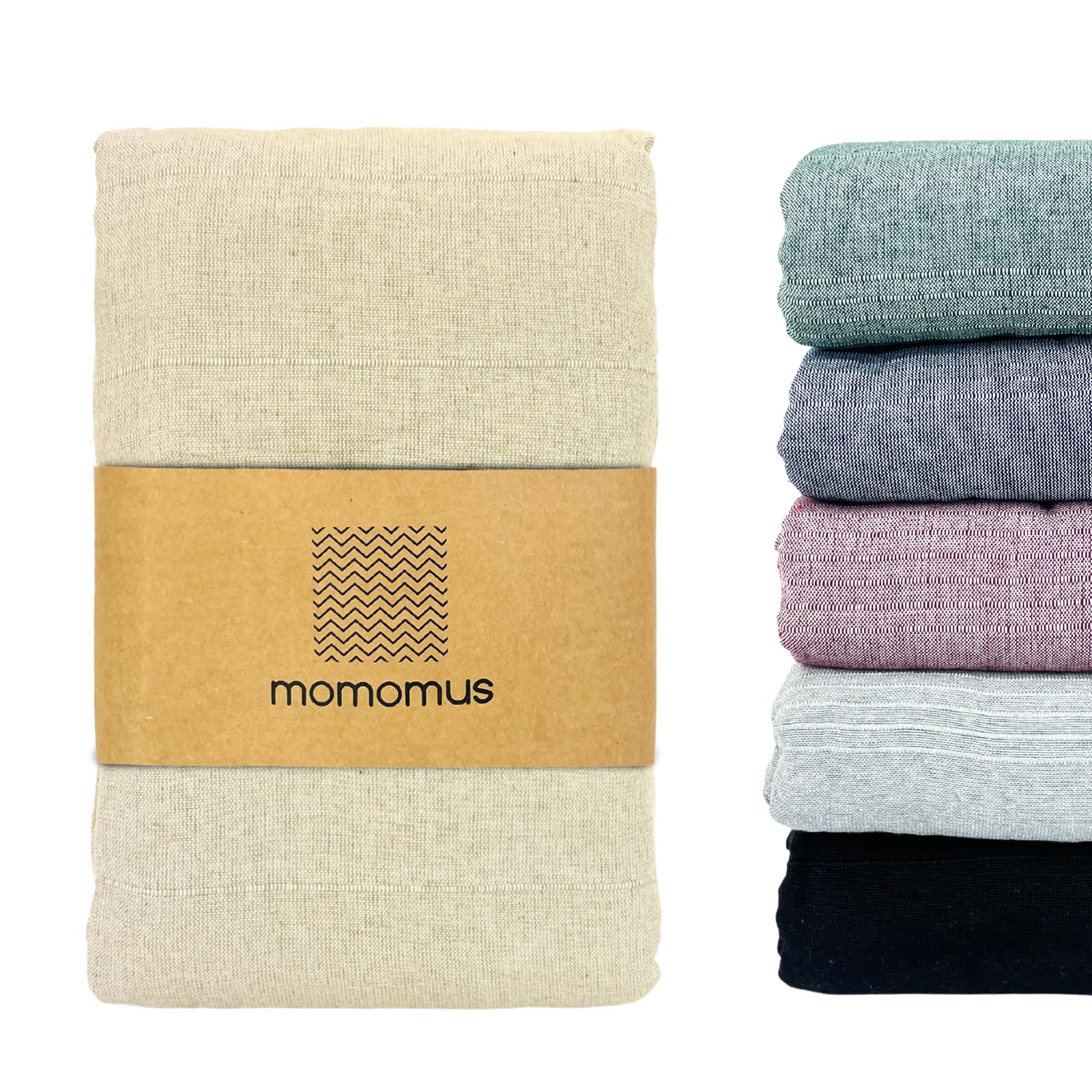 MOMOMUS Decorative Throw for Sofas or Summer Bed Throw - Lightweight, Multi-purpose, Comfortable - Ideal for Armchairs - Beige, 260x270 cm