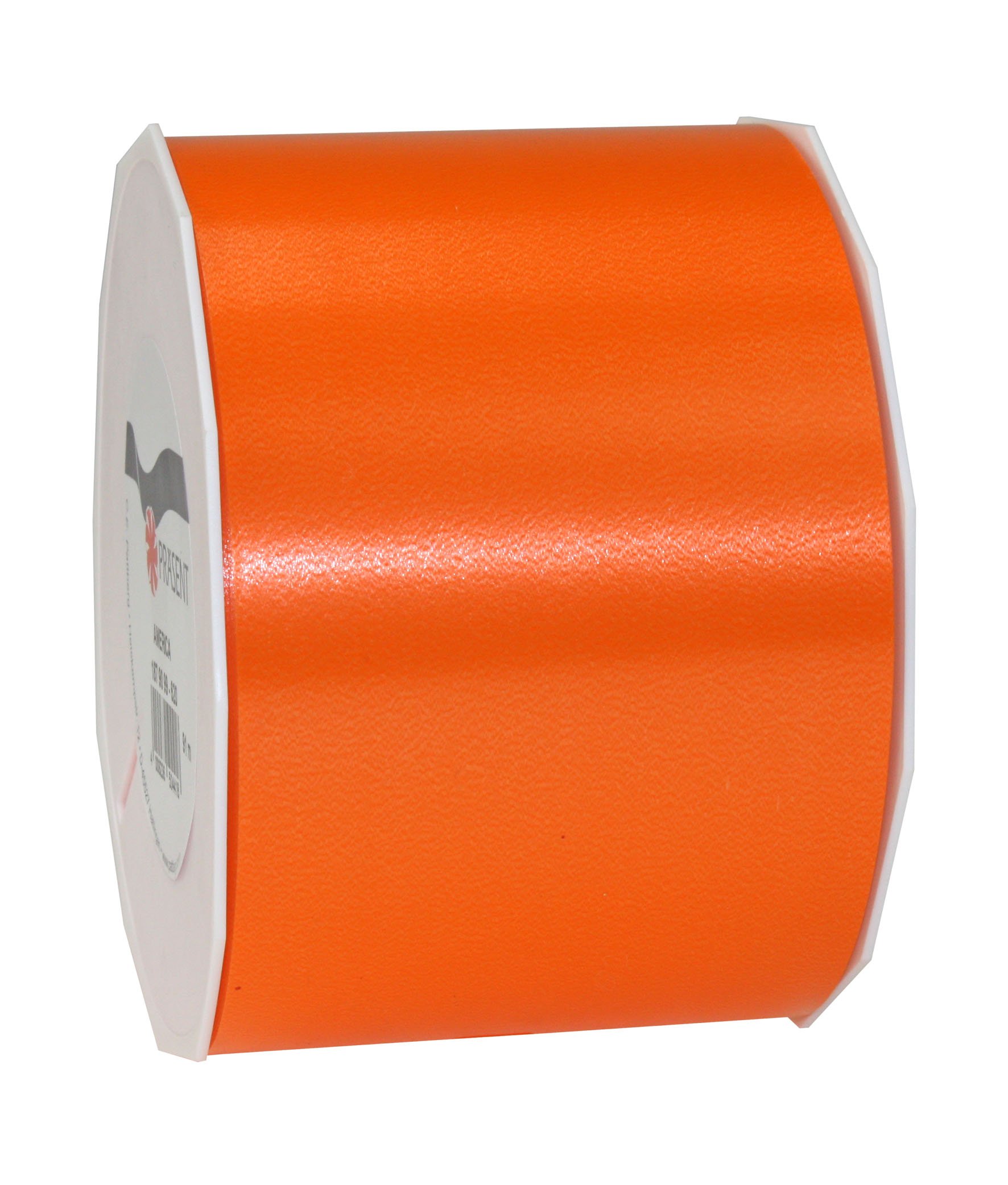 PRÄSENT - America Curling Ribbon Orange 90 mm width, 91 m length — image 1
