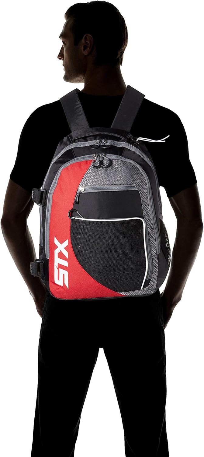 STX Lacrosse Sidewinder Lacrosse Backpack, Black/Columbia : Lacrosse Equipment Bags : Sports & Outdoors
