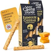 West Country Legends Farmhouse Cheddar Cheese Straws - 100g (Pack of 2) | Light Flaky Pastry, Contains Wheat, Milk &amp; Mustard, May Contain Egg, Soya, Nuts, Celery &amp; Sesame, Buttery Rich Recipe