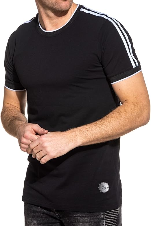 tee shirt homme noir uni